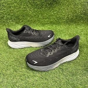 Hoka One One Mens Arahi 6 1123194 BWHT Black Running Shoes Sneakers Size 9.5 D